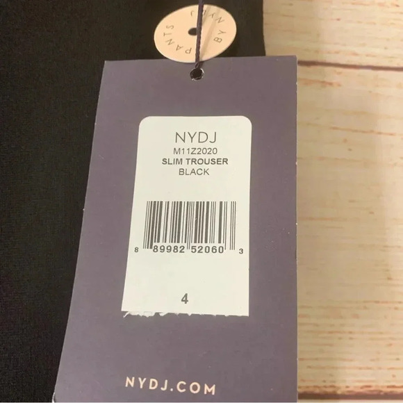 Not Your Daughter Jeans Ponte Knit Slim Trouser Pants Size 4 Black Straight Leg - Picture 6 of 14